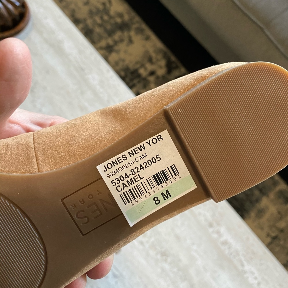 *NWT* Jones New York flats Laser cut leather comfort slip-ons women's 8 - Picture 5 of 5